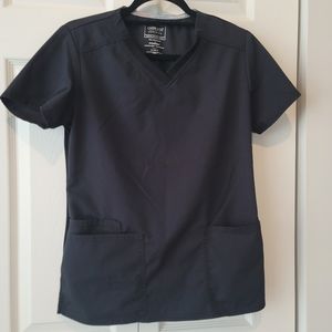 Cherokee Scrub Top Rev Tech Size Small Black